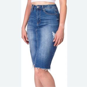 Jessica Simpson Denim Pencil Skirt